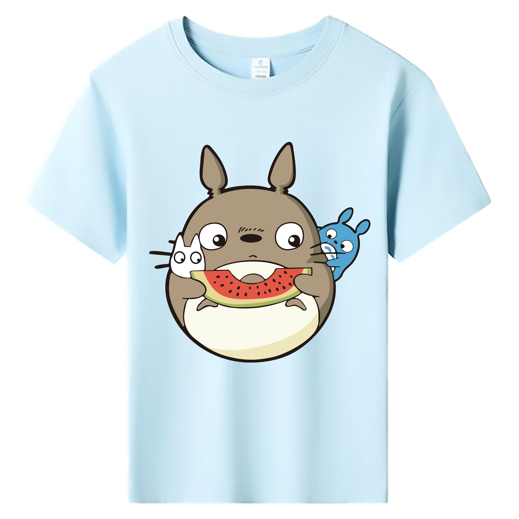 （画像用） となりのトトロ 草壁メイ 草壁サツキ My Neighbor Totoro Satsuki Kusakabe Mei Kusakabe 綿100％キッズTシャツ（フロントプリント）